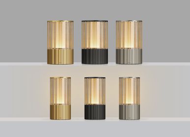 Outdoor decorative accessories - TOTEM - REEDED - Table Lamp Wireless - VOLTRA LIGHTING