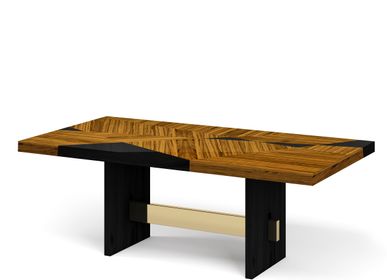 Dining Tables - Geometry Table in Ebonized Sikomoro Wood - DUISTT