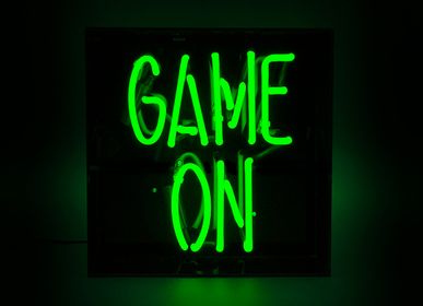 Decorative objects - 'Game On' Acrylic Box Neon Light - LOCOMOCEAN