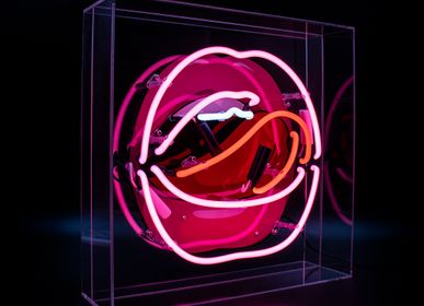 Decorative objects - 'Mouth' Acrylic Box Neon Light - LOCOMOCEAN