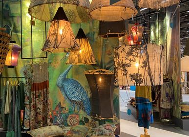 Design objects - Lamp Hexagonal Big Botanic Silk - TRACES OF ME