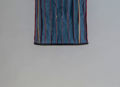 Hanging lights - Stitched Washable Paper Lamps (Blue) - INDIGENOUS