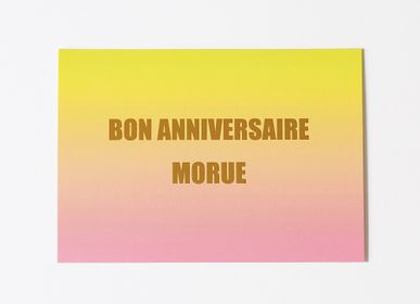 Stationery - BON ANNIVERSAIRE MORUE greeting card - FÉLICIE AUSSI
