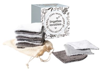 Other bath linens - Reusable cleansing pads with wash net - ATELIER CATHERINE MASSON