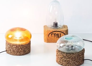 Lampes à poser - Lampe MUSHROOM & Egg en verre recyclé - FLOATING HOUSE COLLECTION