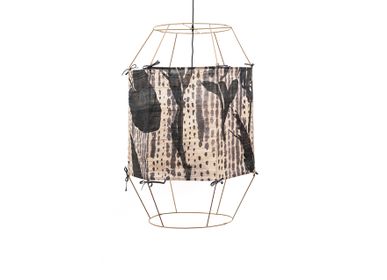 Objets design - Lamp Hexagonal winter rain Silk - TRACES OF ME