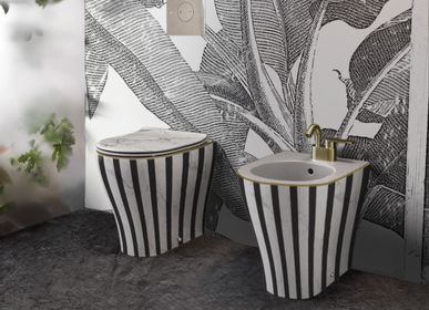 WC - Toilettes Marbre Rayures - ARTOLETTA  GALLERY