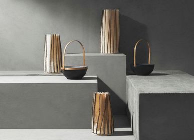 Vases - Washable Paper Stitched Vase (Natural) - INDIGENOUS