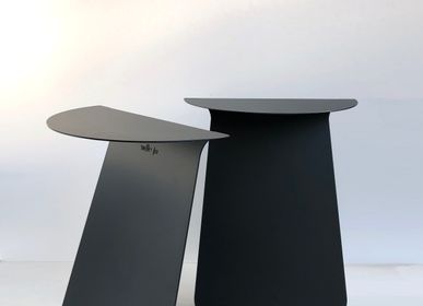 Tables basses - Table d'appoint ronde symétrique YOUMY - Noir anodique - MADEMOISELLE JO