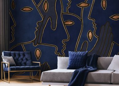 Hotel bedrooms - KW 1007 | Handmade Wallpaper  - AFFRESCHI & AFFRESCHI