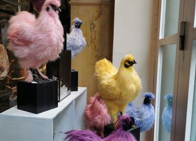 Objets de décoration - Poules colorées I Décoration. - DESIGN & NATURE