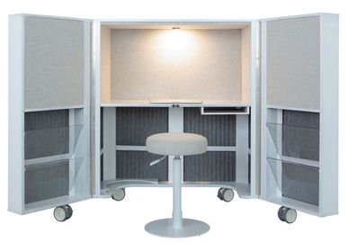 Mobilier et rangements pour bureau - Meuble Espace de bureau acoustique  - EVAVAARADESIGN