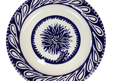 Ceramic - Dinner Plate Blue Flower - CERAMICHE NOI