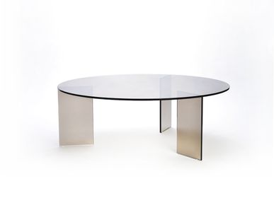 Coffee tables - MONOLOG round coffee table - GLASS VARIATIONS