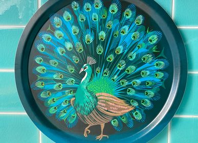 Trays - Peacock - Tray - Tablemats - Coasters - Placemats - JAMIDA OF SWEDEN