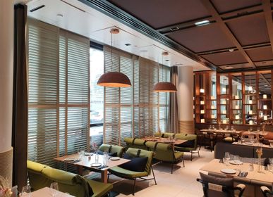 Cloisons - JASNO SHUTTERS - volet intérieur à persiennes orientables en hôtellerie restauration, musés - JASNO