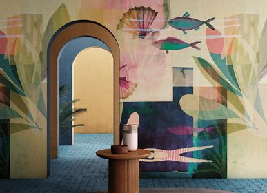 Wallpaper - Estate Premium Watercolour Wallpaper - LA MAISON MURAEM
