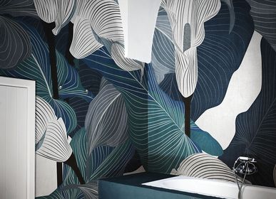 Wallpaper - Cloe Blue Design Bathroom Wallpaper - LA MAISON MURAEM