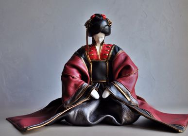 Unique pieces - Geisha Leather Sculpture - ANNIE DELEMARLE