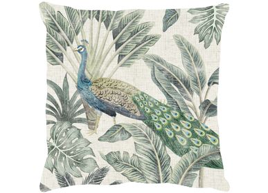 Fabric cushions - Peacock V - AUTREFOIS DÉCORATION