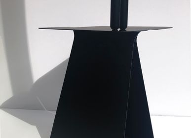 Tables basses - Table d'appoint rectangulaire asymétrique YOUMY - Noir anodique - MADEMOISELLE JO