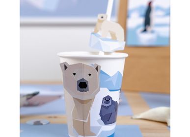 Anniversaires - 6 Gobelets Animaux Polaire - Compostable - ANNIKIDS