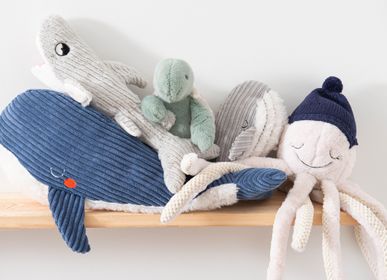 Peluches - Peluches pieuvre Germain, tortue Lucien, baleine Edgar et baleine Adam - AMADEUS LES PETITS