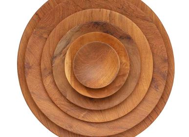 Assiettes au quotidien - Plates Made From Reclaimed Teak Wood - ORIGINALHOME 100% ECO DESIGN