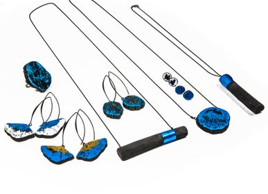 Jewelry - Earrings BLUE-KIN & BLUE-PALLA - CHARCOAL ESKIMEÏT
