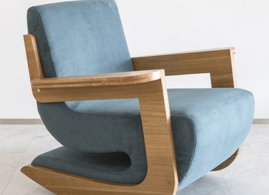 Lounge chairs for hospitalities & contracts - ROCK / ROCKING CHAIR - 1% DESIGN
