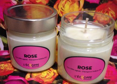 Bougies - Bougie parfumée Rose  - L'ECHOPPE BUISSONNIERE