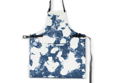 Aprons - BBQ Style Schort, Denim - Black/Blue Stained - DUTCHDELUXES