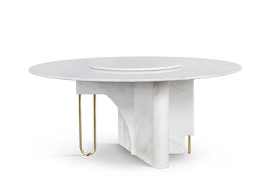 Dining Tables - Ferreirinha 8-Seater Dining Table with Lazy Susan - GREENAPPLE DESIGN INTERIORS