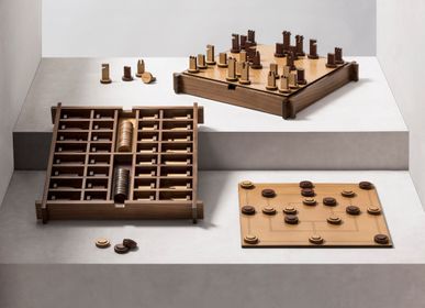 Objets design - STRUCTURA TRIPLE BOÎTE JEU ÉCHECS | COURANTS D'AIR | MUEHLE - GIOBAGNARA
