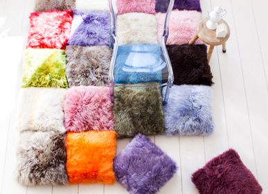 Cushions - Long wool sheepskin cushions - FIBRE BY AUSKIN