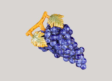 Céramique - Grappe de raisins en faïence - BOURG-JOLY MALICORNE