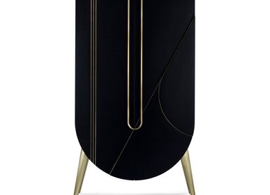 Storage boxes - Modern Saqris Bar Cabinet, Black, Handmade in Portugal by Greenapple - GREENAPPLE DESIGN INTERIORS