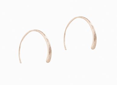 Orfèvrerie - Boucles d'oreilles en forme de demi-cercle en or 18 carats - CHIARA DE FILIPPIS