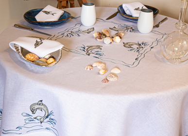 Table linen - Dolphins Tablecloths - NIVES BY BALDINI E CECCHI