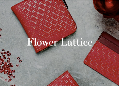 Leather goods - Flower Lattice - Leather goods - INDEN EST.1582