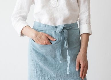 Kitchen linens - STONE WASHED LINEN APRONS - LINENME