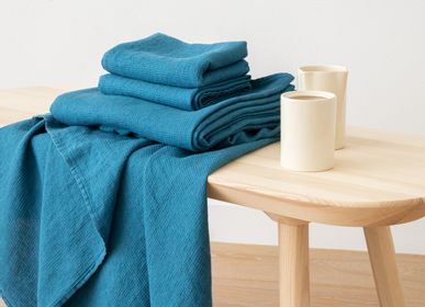Bath towels - Linen Bath & Hand towels Washed Waffle - LINENME