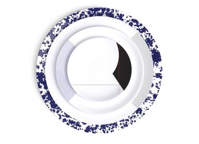 Assiettes de réception  - Collection Perspectives, Mix and Match de nos collections d'art de la table - NON SANS RAISON PORCELAINE DE LIMOGES
