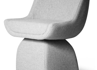 Chairs for hospitalities & contracts - Oscar Small Chair in Special Wool Fabric - DUISTT