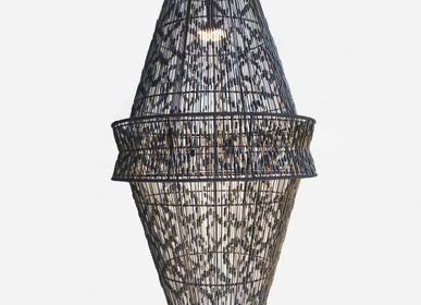 Design objects - HACIENDA CRAFTS Double Ikat Hanging Lamp - DESIGN PHILIPPINES HOME