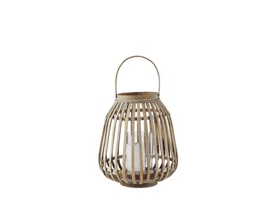 Decorative objects - D25 H30 Nature Bamboo Lantern - VILLA COLLECTION DENMARK