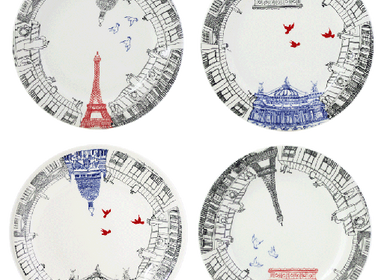 Everyday plates - Assorted dessert plates - Ca C'est Paris - GIEN