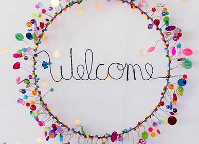 Other wall decoration - Decoration Funkel Welcome Wreath - NOÏ