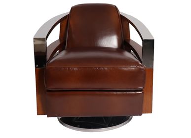 Armchairs - Swivel armchair MADISON  - DE BEJARRY INTERNATIONAL