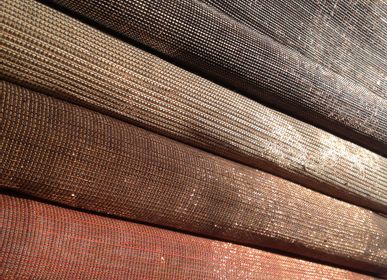 Upholstery fabrics - POLYCUPPER abaca and copper wire - BISSON BRUNEEL